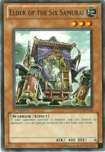Elder of the Six Samurai - EXVC-EN028 - Common - Unlimited Edition - YuGiOh