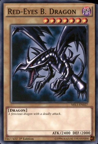 Red-Eyes B. Dragon - MIL1-EN027 - Common - 1st Edition - YuGiOh