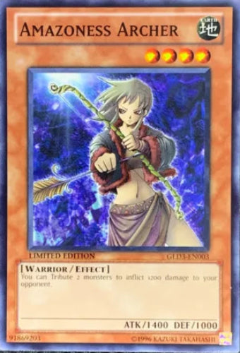 Amazoness Archer - GLD3-EN003 - Common - Limited Edition - YuGiOh