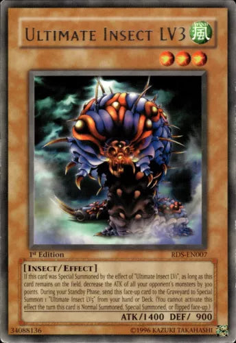 Ultimate Insect LV3 - RDS-EN007 - Rare - 1st Edition - YuGiOh