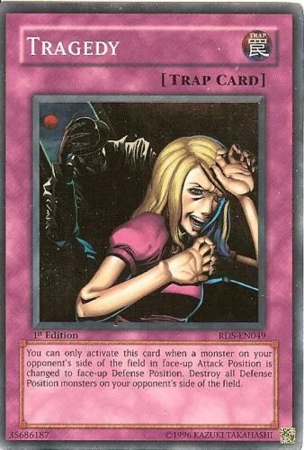 Tragedy - RDS-EN049 - Super Rare - 1st Edition - YuGiOh LP