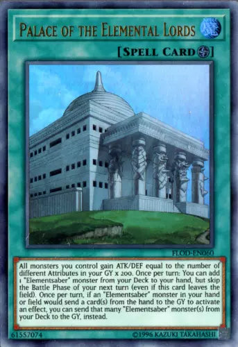 Palace of the Elemental Lords - FLOD-EN060 - Ultra Rare - 1st Edition - YuGiOh