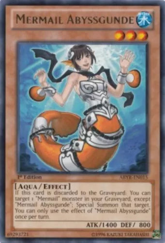 Mermail Abyssgunde - ABYR-EN015 - Rare - 1st Edition - YuGiOh