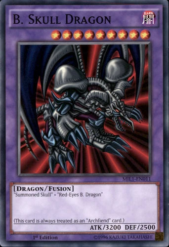 B. Skull Dragon - MIL1-EN011 - Common - 1st Edition - YuGiOh