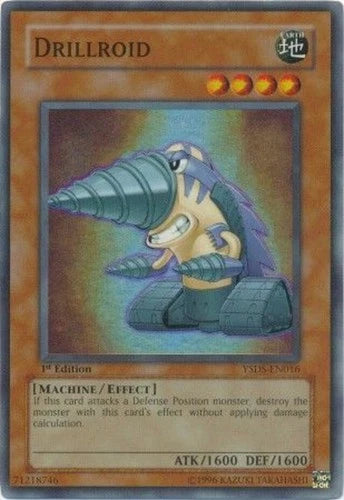Drillroid - YSDS-EN016 - Super Rare - 1st Edition - YuGiOh