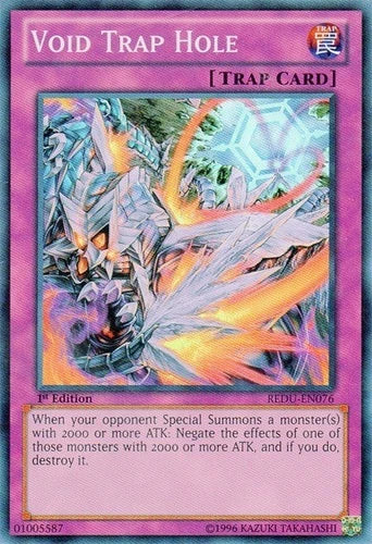 Void Trap Hole - REDU-EN076 - Super Rare - Unlimited Edition - YuGiOh