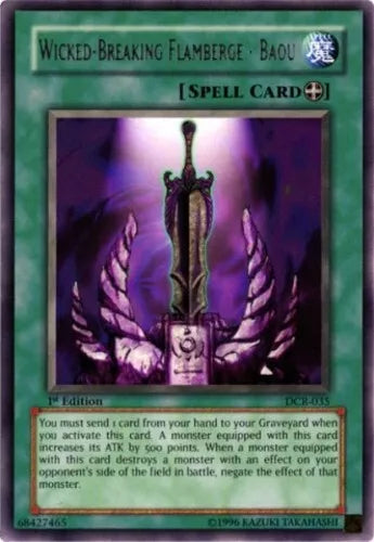 Wicked-Breaking Flamberge - Baou - DCR-035 - Rare - Unlimited Edition - YuGiOh
