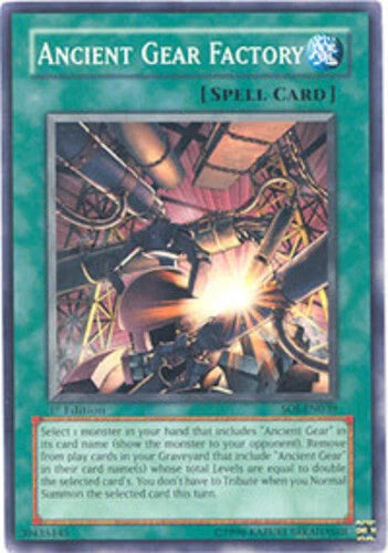 Ancient Gear Factory - SOI-EN039 - Common - Mixed Editions - YuGiOh