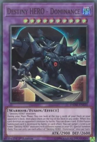 Destiny HERO - Dominance - DANE-EN031 - Super Rare - 1st Edition - YuGiOh