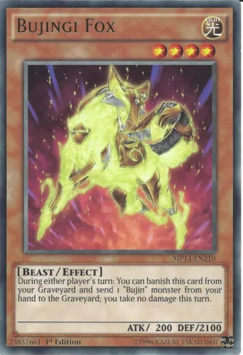 Bujingi Fox - MP14-EN210 - Rare - 1st Edition - YuGiOh
