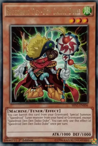 Speedroid Den-Den Daiko Duke - SHVI-EN006 - Rare - Mixed Editions - YuGiOh