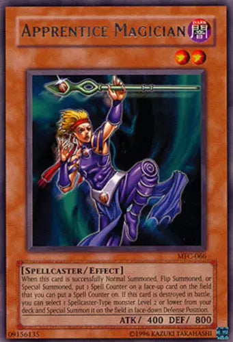 Apprentice Magician - MFC-066 - Rare - Unlimited Edition - YuGiOh LP