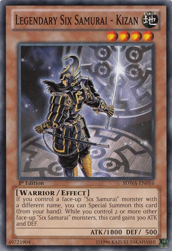 Legendary Six Samurai - Kizan - SDWA-EN016 - Common - 1st Edition - YuGiOh