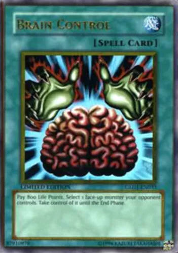 Brain Control - GLD1-EN033 - Gold Rare - Limited Edition - YuGiOh