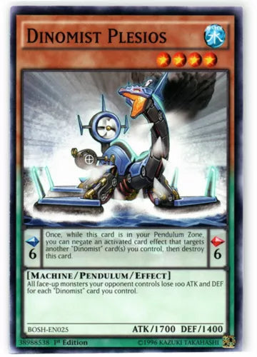 Dinomist Plesios - BOSH-EN025 - Common - 1st Edition - YuGiOh