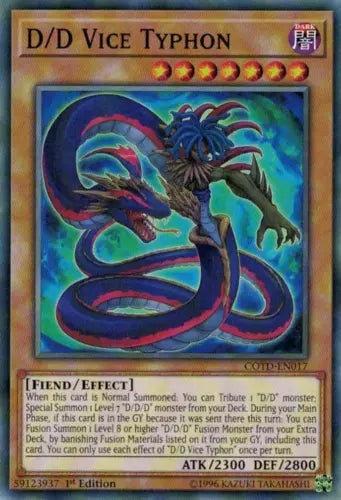 D/D Vice Typhon - COTD-EN017 - Common - 1st Edition - YuGiOh