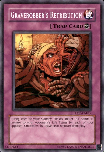 Graverobber's Retribution - DB2-EN017 - Common - Unlimited Edition - YuGiOh