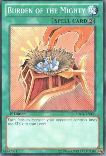 Burden of the Mighty - SDOK-EN030 - Common - 1st Edition - YuGiOh
