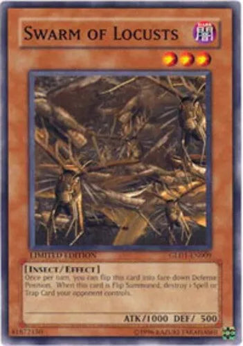 Swarm of Locusts - GLD1-EN009 - Common - Limited Edition - YuGiOh