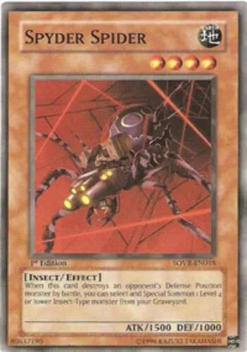 Spyder Spider - SOVR-EN018 - Common - Mixed Editions - YuGiOh