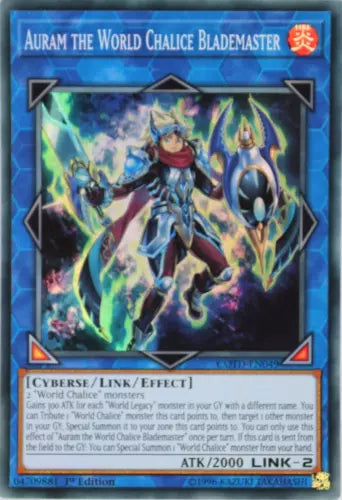 Auram the World Chalice Blademaster - COTD-EN049 - Super Rare Unlimited Edition