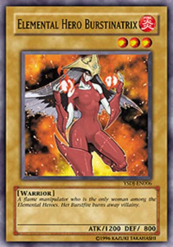 Elemental Hero Burstinatrix - YSDJ-EN006 - Common - Mixed Editions - YuGiOh