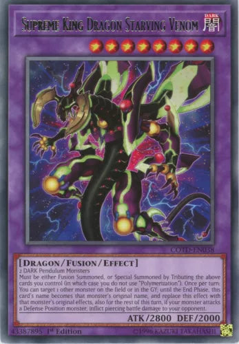 Supreme King Dragon Starving Venom - COTD-EN038 - Rare - Unlimited Edition