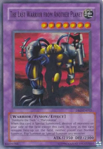 The Last Warrior from Another Planet - DB2-EN012 - Super Rare Unlimited Edition