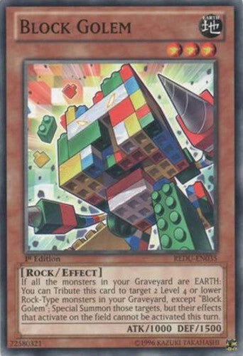 Block Golem - REDU-EN035 - Common - Mixed Editions - YuGiOh