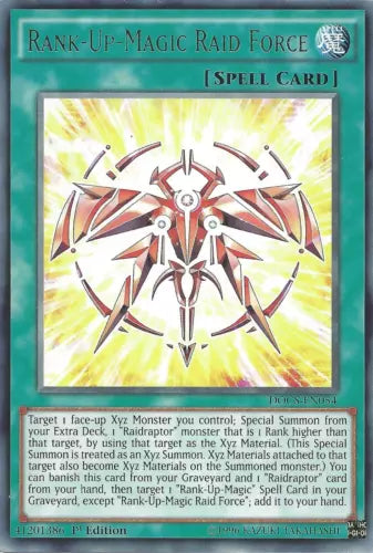 Rank-Up-Magic Raid Force - DOCS-EN054 - Rare - 1st Edition - YuGiOh