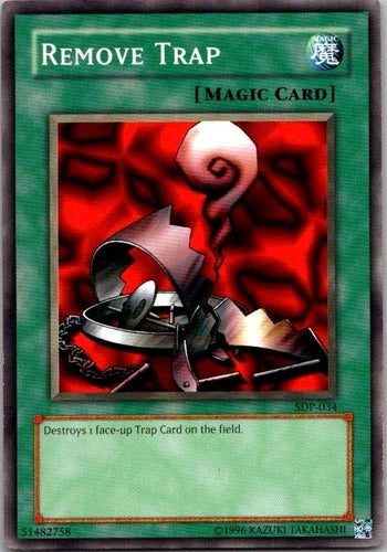 Remove Trap - SDP-034 - Common - Unlimited Edition - YuGiOh LP