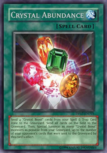 Crystal Abundance - DP07-EN015 - Rare - 1st Edition - YuGiOh LP