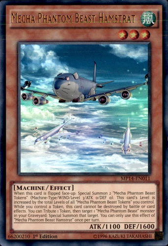 Mecha Phantom Beast Hamstrat - MP14-EN011 - Ultra Rare - 1st Edition - YuGiOh LP