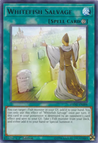 Whitefish Salvage - DANE-EN098 - Rare - 1st Edition - YuGiOh