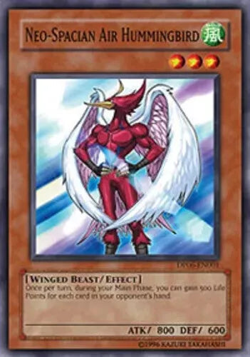 Neo-Spacian Air Hummingbird - DP06-EN001 - Common - 1st Edition - YuGiOh