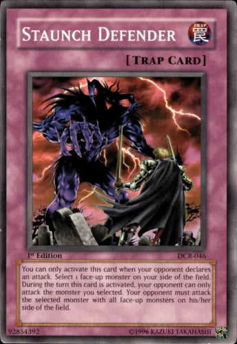 Staunch Defender - DCR-046 - Common - 1st Edition - YuGiOh
