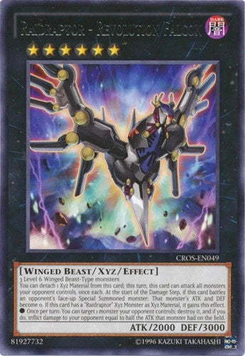 Raidraptor - Revolution Falcon - CROS-EN049 - Rare - 1st Edition - YuGiOh