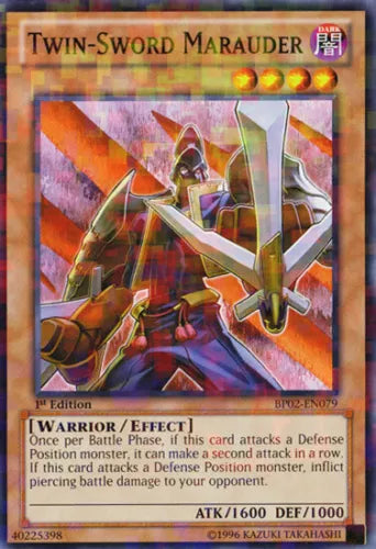 Twin-Sword Marauder - BP02-EN079 - Mosaic Rare - 1st Edition - YuGiOh