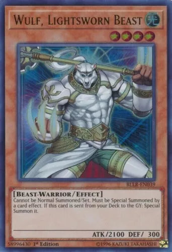 Wulf, Lightsworn Beast - BLLR-EN039 - Ultra Rare - 1st Edition - YuGiOh