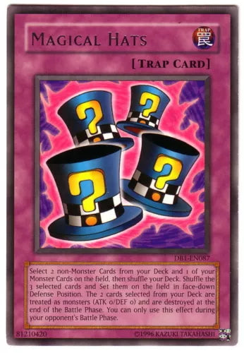 Magical Hats - DB1-EN087 - Rare - Unlimited Edition  - YuGiOh LP