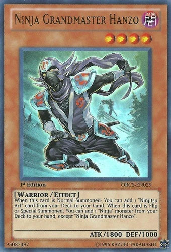 Ninja Grandmaster Hanzo - ORCS-EN029 - Ultra Rare - 1st Edition - YuGiOh