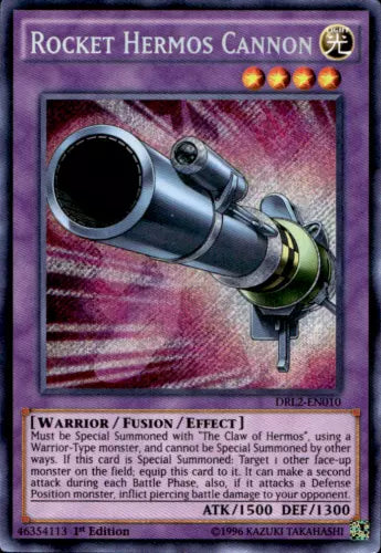 Rocket Hermos Cannon - DRL2-EN010 - Secret Rare - 1st Edition - YuGiOh