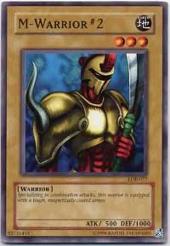 M-Warrior #2 - LOB-077 - Common - Unlimited Edition - YuGiOh