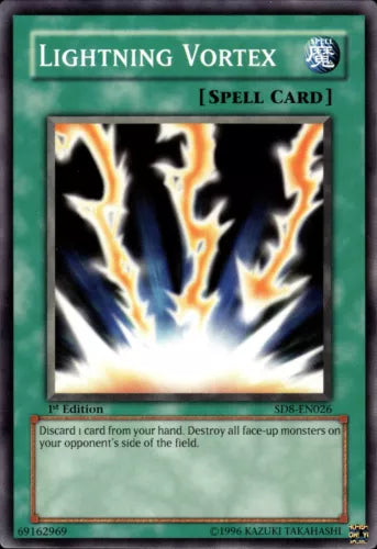 Lightning Vortex - SD8-EN026 - Common - Mixed Editions - YuGiOh