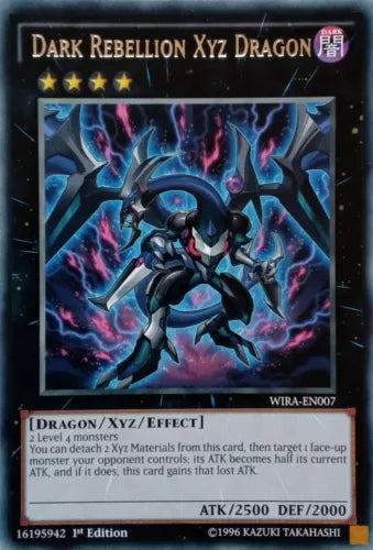 Dark Rebellion Xyz Dragon - WIRA-EN007 - Rare- 1st Edition - YuGiOh