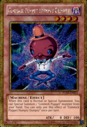 Gimmick Puppet Humpty Dumpty - PGLD-EN011 - Gold Secret Rare - Unlimited Edition