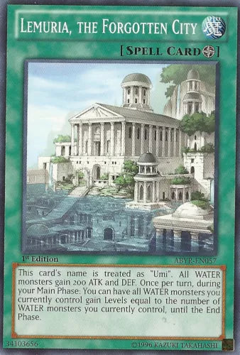 Lemuria, the Forgotten City - ABYR-EN057 - Common - Unlimited Edition - YuGiOh