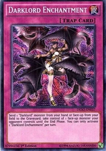 Darklord Enchantment - DESO-EN037 - Secret Rare - 1st Edition - YuGiOh