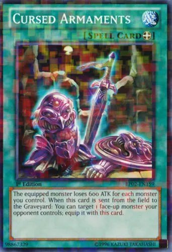 Cursed Armaments - BP02-EN159 - Mosaic Rare - 1st Edition - YuGiOh