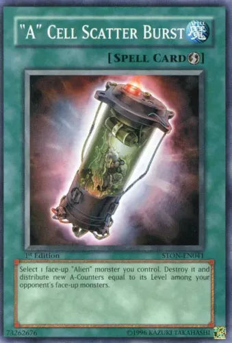 'A' Cell Scatter Burst - STON-EN041 - Common - Mixed Editions - YuGiOh